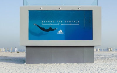 Adidas Built a Swimmable Billboard.